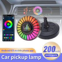 Éclairage d'Ambiance RGB Intérieur de Voiture Parfum Diffuseur Aromathérapie Contrôle APP Synchronisation Rythme Musical Lampe Pickup 12V 18W