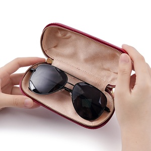 Fashion <b>Glasses</b> <b>Case</b> Made of Genuine Leather Material - Product Image 3