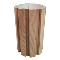 Panneaux muraux rectangulaires modernes en MDF rainuré flexible avec placage, design à lattes géométriques, insonorisants et antidérapants pour appartement