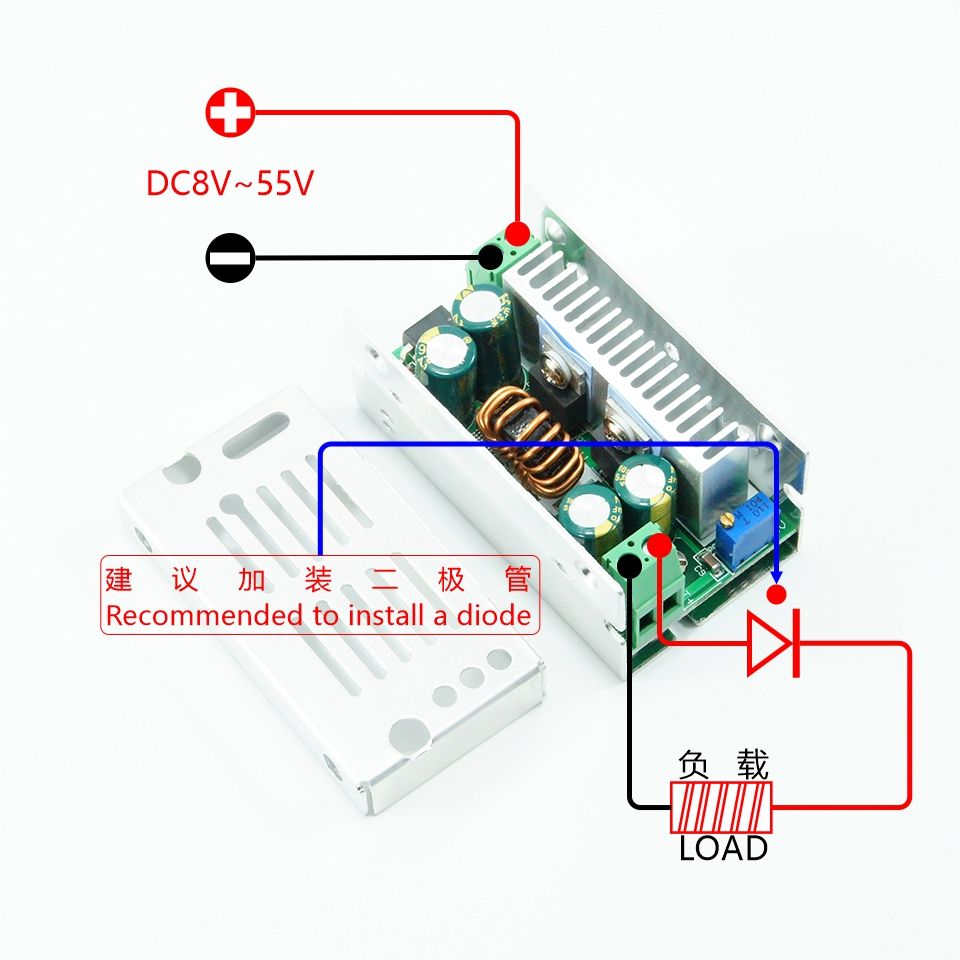 Module Buck Dc-Dc 200W 15A Dc-Dc 8-60V À 1-35V Module Abaisseur