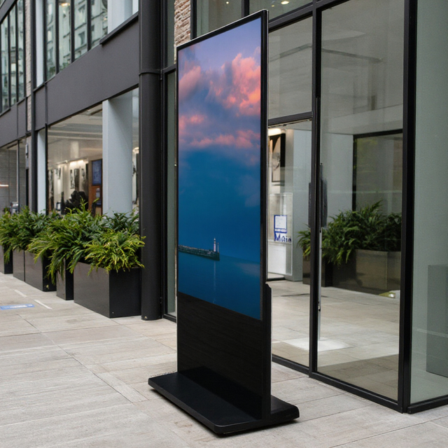 43 Inches Digital Interactive Touch Media Player Totem Vertical Advertising Digital Signage and Displays for Parking Garage