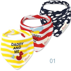 Baberos triangulares de algodón Para bebés, conjunto de <span class=keywords><strong>Bandana</strong></span> de dibujos animados de varios estilos, toalla de Saliva, 3 uds. Por lote - Product Image 5