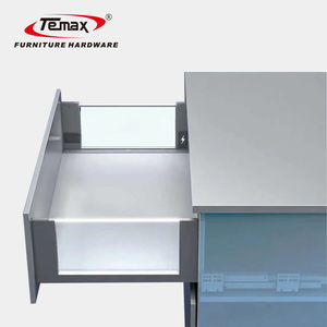 Temax BT301G <strong>Cabinet</strong> <strong>Soft</strong> <strong>Close</strong> <strong>Drawer</strong> <strong>Slide</strong> With LED High Glass Side Panel - Product Image 5