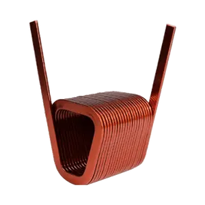 Flat Wire Helical Enameled Copper Winding Coil For Inductor
