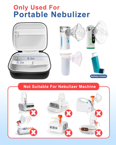 Inhalator <span class=keywords><strong>Spacer</strong></span> Tas Compatibel Met Compacte Draagbare Draagbare Inhalator Vernevelaar Of Astma-Inhalator Draagtas - Product Image 3