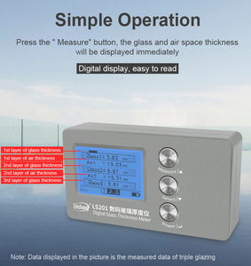 LS201 דיגיטלי זכוכית עובי מטר יחיד צד לייזר למדוד מבודד כפול משולש חלונית זכוכית אוויר חלל IG עובי - Product Image 6