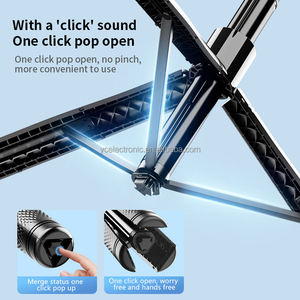Venta <span class=keywords><strong>al</strong></span> por mayor de fábrica: Nuevo trípode extensible ultralargo de 2150 mm con soporte para teléfono, doble abrazadera y estabilizador remoto para vlogging - Product Image 3