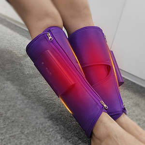 Masajeador de compresión de aire de pantorrilla inalámbrico SHOmfrs, Control de sincronización de calefacción de 3 niveles para masaje de piernas y pies, alivio del dolor de circulación - Product Image 3