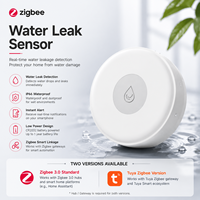 Sensor de Fugas de Agua Zigbee al por Mayor, Alarma Inteligente de Inundación Tuya para Automatización del Hogar, Detector de Fugas de Agua Remoto y Compatible con OEM