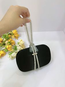 Elegante Borsa da Polso da Donna per Banchetti, Raffinata Borsa da Sera Nera per Abiti Formali e Cheongsam - Product Image 1