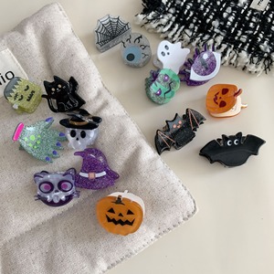 Horquilla de ácido acético de alta calidad inspirada en Halloween, pequeño flequillo, pinza de <span class=keywords><strong>calabaza</strong></span> fantasma, horquilla para niñas, nuevo pelo de Metal de gama alta - Product Image 4