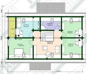 Woonkamer Andere Prefab Huizen Landvilla Kleurrijke Tuin Houten Frame Modern Modulair Huis Vrije Tijd Houten Huis