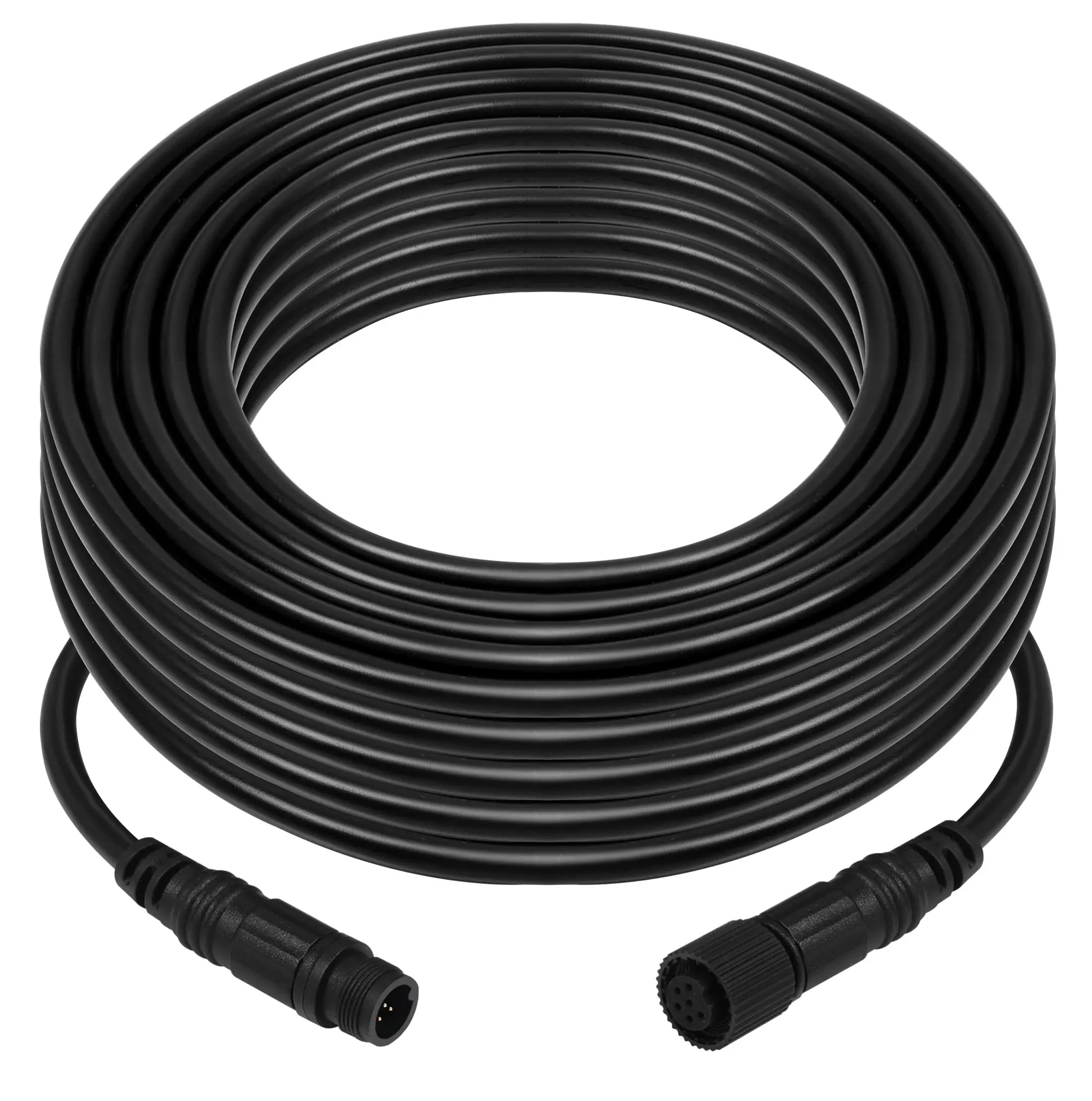 M10 6Pin kabel ekstensi Male-Female 5.0 OD untuk sistem kamera kendaraan untuk harnes Kabel trailer Harness kabel bus