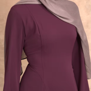 Modest Linen <strong>Abaya</strong> Wholesale Customization Manufacturer Lightweight Breathable Pockets Eid Ramadan Muslim Dress Closed <strong>Abaya</strong> - Product Image 1