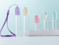 Vente en gros de flacons roll-on miniatures en verre pour huiles essentielles de 3 ml, 5 ml, 10 ml avec bille métallique pour porte-clés, pour flacons roll-on