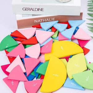 Rompecabezas de forma geométrica de madera, juguete de Educación Temprana, combinación igual de <span class=keywords><strong>fracciones</strong></span> para niños, rompecabezas para bebés, caja de funciones de aprendizaje, embalaje - Product Image 1