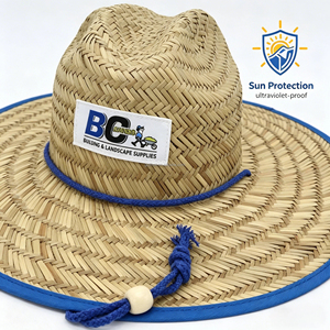 Chapeaux de paille de luxe pour hommes et femmes, à large bord, pour l'été, avec logo, vente en gros - Product Image 3