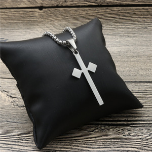 <b>Cross</b> Pendant Necklace Stainless Steel Unisex Fashion Jewelry Gift - Product Image 2