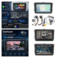 Autoradio Android 10 avec écran tactile IPS de 8 pouces pour VW Polo Golf Passat Bora OEM ODM Seat Skoda Autoradio universel