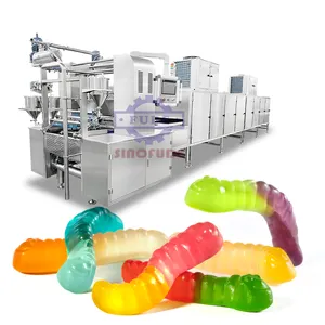 Top Picks Altamente recomendado gummy fazendo gummy worms depositante máquina gelatina gummy produção line