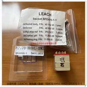 Relé Leach FD470-H4VL-XWZ SFE470-1-1, Base Sellada, Miniatura, DPDT, Alta Potencia, CA/CC, Uso General - Product Image 5
