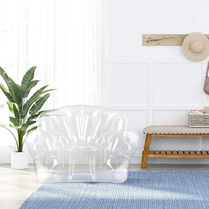 Fauteuil/Canapé Gonflable (Transparent) pour Enfants, Chambre de Filles Adolescentes - Mobilier Confortable Intérieur/Extérieur pour Piscine - Product Image 2
