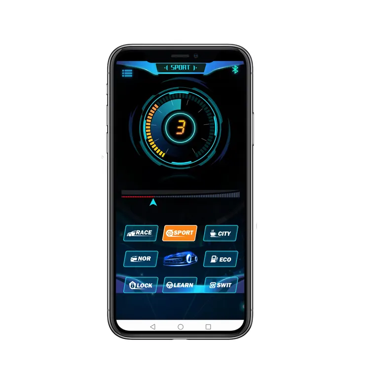 Caja de pedal F1 para coche, control inteligente inalámbrico por aplicación móvil, acelerador electrónico, diente azul, novedad de 2022