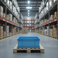 465-200 Prix attractif, nouvelle caisse de transport empilable en plastique HDPE de la marque JINDU, modèle de boîte pour légumes