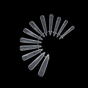 120 pièces de moules à ongles en plastique à bords intégrés, double forme, pour extension d'acrylique et de gel, outil de construction d'ongles pour manucure en salon et nail art - Product Image 1