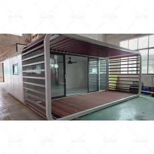 La migliore <span class=keywords><strong>vendita</strong></span> di lusso prefabbricato Mobile piccola casa con cucina e bagno Apple Cabine casa piccola cabina per ufficio - Product Image 3