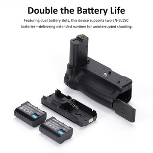 Kingma MB-N14ยึดแบตเตอรี่แนวตั้งสำหรับ <span class=keywords><strong>Nikon</strong></span> Z6 III พร้อมระบบ En-EL15คู่รองรับการชาร์จ USB C และการควบคุมการถ่ายภาพในแนวตั้ง - Product Image 3