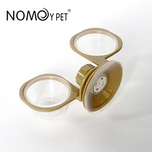 Nomoypet ชามใส่อาหารพร้อมตัวดูดพลาสติก ABS แบบแขวนคู่รูปสัตว์เลื้อยคลาน - Product Image 2