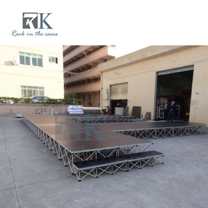 Escenario Portátil Antideslizante a Precio de Fábrica, Plataforma de Escenario de Aluminio para Interiores y Exteriores, Podio para Eventos Musicales - Product Image 3
