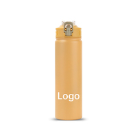 Bouteille d'eau légère à double paroi isolée sous vide, anti-fuite, réutilisable, pour le fitness, les sports de plein air et les voyages