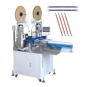 Prix usine Sinrad SR-03 entièrement automatique double têtes sertissage étamage Machine une extrémité sertissage une extrémité étamage à grande vitesse - Product Image 3