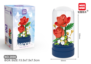 2025 trẻ em mới nhựa Micro gạch giáo dục trang trí nhà đồ chơi mini hoa khối xây dựng mô hình đồ chơi bán buôn - Product Image 3