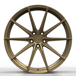 ล้ออัลลอยด์ฟอร์จสีบรอนซ์ Antron New Five Spoke Custom <span class=keywords><strong>PCD</strong></span> 5x112/114.3/<span class=keywords><strong>120</strong></span> ขนาด 20X8.5J 19x8J สำหรับ Audi R8 WF Rays <span class=keywords><strong>Te37</strong></span> - Product Image 5