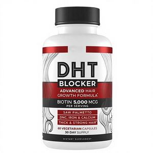 Bloqueur de DHT avec vitamines capillaires au palmier nain favorisant une croissance saine des cheveux et des cheveux épais et forts – 60 capsules - Product Image 2