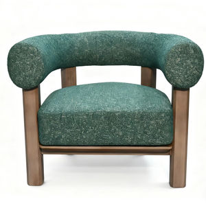 Fauteuil individuel <span class=keywords><strong>de</strong></span> salon en bois massif <span class=keywords><strong>de</strong></span> style nordique minimaliste, fauteuil <span class=keywords><strong>de</strong></span> loisirs créatif pour maisons d'hôtes, hôtels et zones <span class=keywords><strong>de</strong></span> réception - Product Image 1