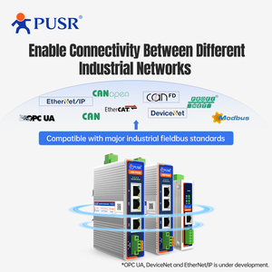 산업용 필드 버스 프로토콜 변환기 EtherCAT/profinet/CANopen Modbus RTU/<span class=keywords><strong>TCP</strong></span> 코딩 필요 데이터 전송 USR-PX 9-36V - Product Image 4