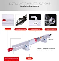 Tabung Laser CO2 RECI Baru 150W/100W/80W W1/W2/W4/W6/W8 10000 Jam Umur Panjang Mesin Pemotong dan Pengukir Laser CO2