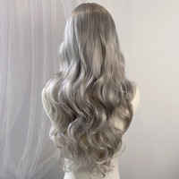 Perruque complète Meilasi pour le commerce extérieur, cheveux longs bouclés, pour femme, style européen et américain, sexy, ondulée, en fibre haute température, naturelle