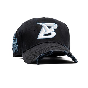 Gorras Fino con Logotipo Personalizado Bordado en 3D, Gorra de Béisbol Ajustada con Tela de Poliéster/Algodón y Cierre de Hebilla de Una Sola Pieza - Product Image 3