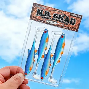 Leurre souple de simulation Spinpoler 11 cm, appât artificiel réaliste avec écailles pour la pêche en eau salée (perche, <span class=keywords><strong>brochet</strong></span>, <span class=keywords><strong>brochet</strong></span> d'eau douce) - Product Image 6