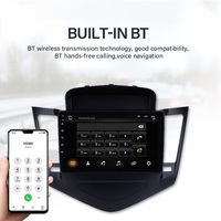 Radio de Auto con Reproductor de DVD de 9 Pulgadas, 2 Din, 4 Núcleos, GPS, Amplificador, Carplay, Android Auto, para Chevrolet Cruze 13-15