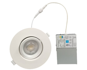 7W <span class=keywords><strong>3</strong></span> Inch Canless Verzonken Gimbal Downlight Draaibare Schijnwerper 5 Ct Oogbol Ceilling Potlight Dimbare Lichten Met Aansluitdoos - Product Image 3
