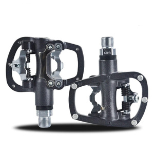 Pedales de bicicleta Wellgo R120B de doble propósito de aluminio ligero con rodamiento sellado y para <span class=keywords><strong>SPD</strong></span> Clipless para montar en carretera/<span class=keywords><strong>MTB</strong></span> - Product Image 3