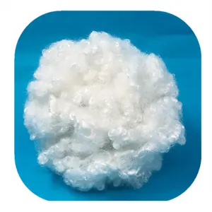 Recycled Polyester Fibre Recycled Polyester Staple Fiber 7D 15D HCS Polyester Fiber For Filling Pillows Toys