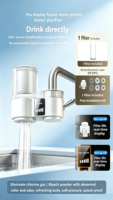 Filtre à eau universel pour cuisine et salle de bain, installation en un clic, sans purificateur de robinet perforé, pour logements locatifs