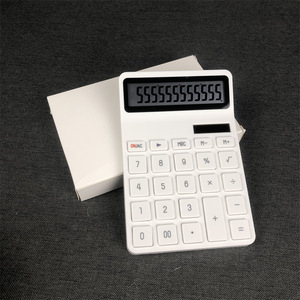 JY-2256 Calculator White Black Battery Powered Office Accounting Calculator With Logo Printing For Business Gifts - Product Image 2